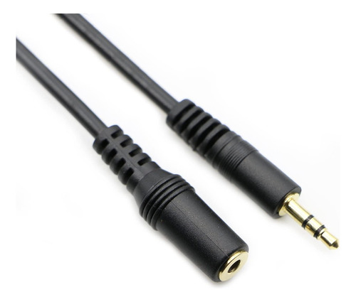 Cable De Audio Alargador Auxiliar Hembra 3.5mm 1.3 Metros