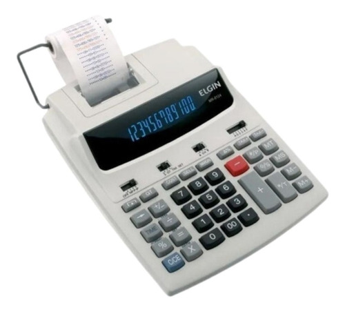 Calculadora De Mesa Elgin  Mr-6124 Com Bobina 12 Dígitos
