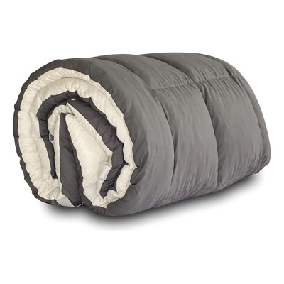 Colchoneta Cloud Memory Foam Individual Color Blanco y Gris | Meses sin interés