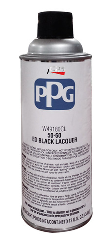 Ppg  Wa49180cl Ed Black Lacquer