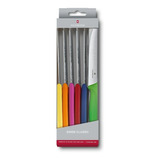 Victorinox Set De 6 Cuchillos Dentados, Varios Colores