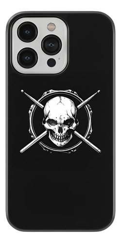 Case Funda Para iPhone Calavera Tambor Baquetas Bateria Eg