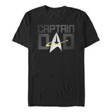 Star Trek Capitán Papá Alto Y Para Hombre, Negro, 4xl