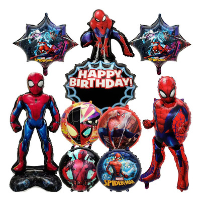 Punimo Spider-man Decoración Para Fiesta De Cumpleaños Globo De Metal Globo 3d Spider-man | Meses sin interés