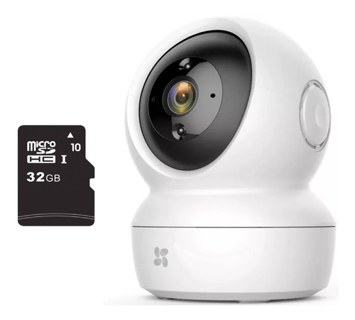 Cámara De Seguridad Ezviz 360 Wifi 1080 Micrófono + Sd 32 Gb