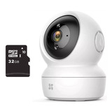 Cámara De Seguridad Ezviz 360 Wifi 1080 Micrófono + Sd 32 Gb