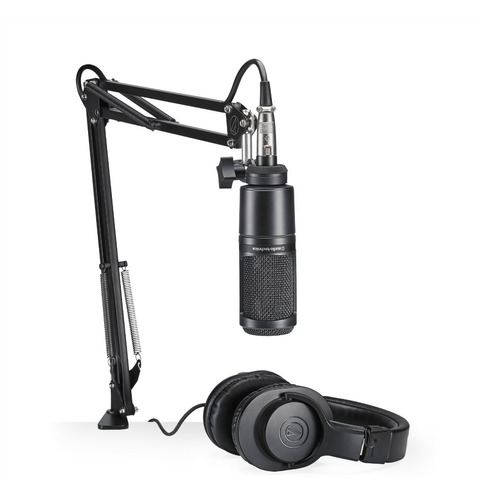 Kit Streaming Podcast Audio-technica At2020 + M20x + Brazo