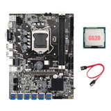 Placa Madre B75 Eth Mining, Adaptador Usb 12 X Pcie+cpu G620