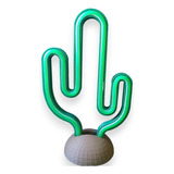 Luz Led Cactus / Lampara - Neon Led Cactus  Fuente Incluida