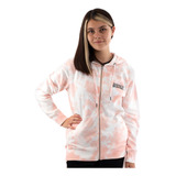 Polerón Hoodie Mujer Spitfire Full Zipper Tie Dye Rosado