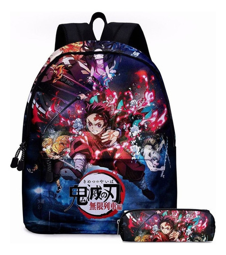 Bolsas Escolares Demon Slayer Bolsa De Lápices De Anime