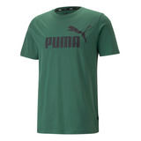 Camiseta Puma Ess Logo Tee Hombre-verde