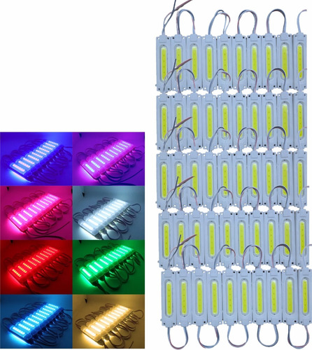 Modulo Led Cob Dome Alto Brilllo 12v/24v 2w Recubierto X 50u