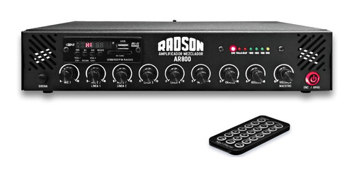 Amplificador Ar-800 80w Rms Ambiente/publidifusión 70-100v