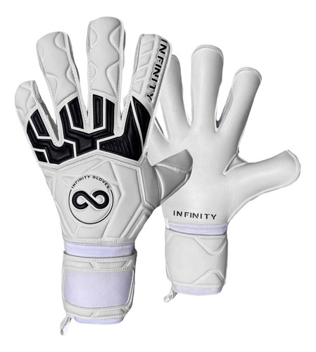 Luva De Goleiro Infinity Max Ssg White - Profissional