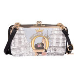 Cartera Maite Nicole Lee Estampada Con Broche Kisslock Ss23