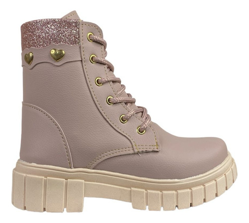 Bota Coturno Infantil Feminina Cano Curto Guids 9608