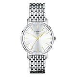 Reloj Mujer Tissot T143.210.11.011.01 Everytime Color De La Correa Plateado Color Del Bisel Plateado Color Del Fondo Plateado