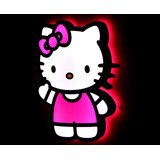 Luz De Sueño Cuadro Luminoso Led Infantil Hello Kitty