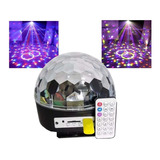 Bola Audioritmica 6 Colores Usb Sd Luces Led Dj + Pendrive