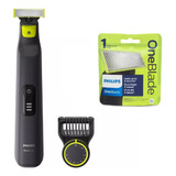 Afeitadora Philips Oneblade Pro Qp6530 + Repuesto Qp210