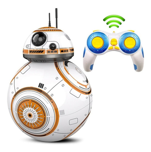 Robô Bb8 Controle Remoto Realista Anda Sons Star Wars Bb-8