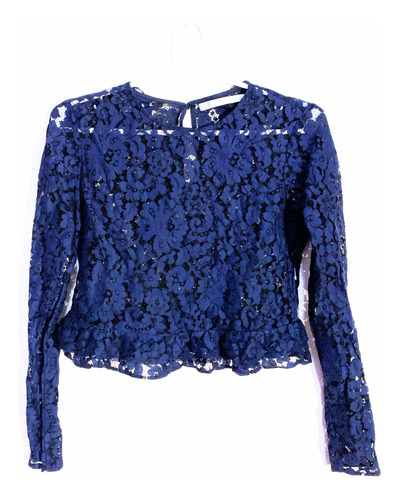 Blusa Encaje Azul