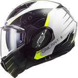 Casco Abatible Moto Ls2 Ff900 Valiant Ii Codex Negro/ Blanco