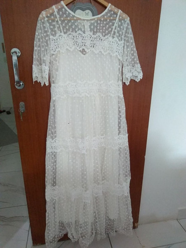 Vestido Longo De Tule