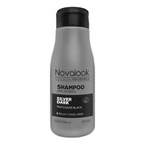 Matizador Negro Shampoo Platinium Negro 375ml Novalook 
