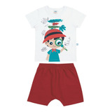 Conjunto Infantil Menino Camiseta E Bermuda Marlan 40549