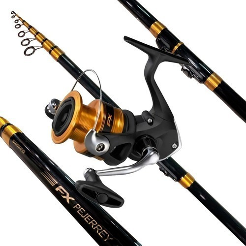 Combo Shimano Fx Pejerrey Caña Fx 410 + Reel Fx 3000 