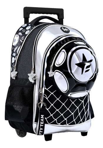 Mochila 18 Con Carro Carrito Y Luces Led Footy