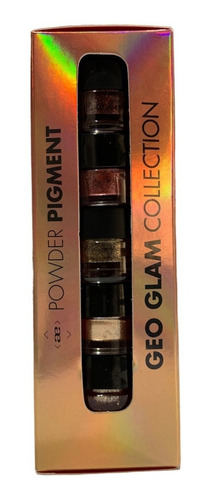Set Pigmentos En Polvo X5 Idraet Power Pigment Geo Glam