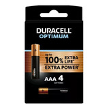 Duracell Optimum Aaa X4 - Pilas Alcalinas + Duración