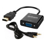 Cabo Adaptador Conversor Hdmi Para Vga Monitor Audio C/ P2