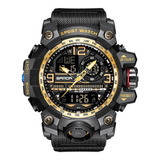 Reloj Dual Deportivo Militar Sumergible Uso Rudo Shock Sd