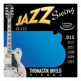 Thomastik Js113 Jazz 013 Encordado Guitarra Flat Lisas