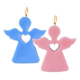 Molde Silicona Para Vela Ángel Corazón Resina Jabón 