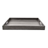 Bandeja De Madera Rectangular Bandeja Desayuno 48 Cm - Wayu