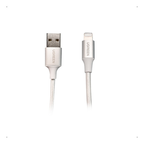 Alu Case Cable Lightning Para iPhone Mfi Trenzado 1m Ugreen