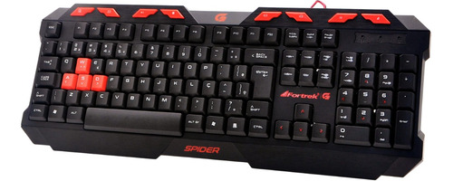 Teclado Gamer Preto Estilo Spider Gaming Teclas Sensíveis Pc