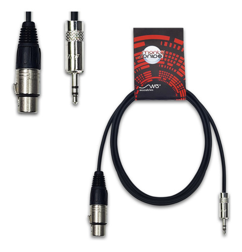 Cable Canon Xlr Hembra A Miniplug Stereo 10 Cm Neutrik