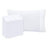 Juego De 12 Fundas De Almohada Blancas Cama Queen 20  X...