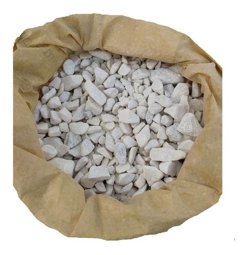 Piedra Blanca Para Chimenea Tamboreada X 25 (1 A 4 Cms)