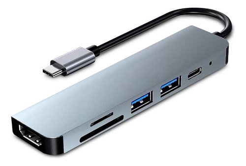 Hub 6 En 1 Urban Balance Hdmi, Usb, C, Sd, Micro Sd