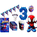  Kit Decoración Spidey Spiderman Bebe Cumpleaños + Obsequio