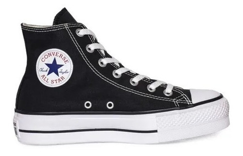 Zapatilla Converse Chucktaylor Bota Lona Plataforma Mujer 