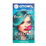 Otowil Tintura Color Fantasía Turquesa Cielo Color X6 Un