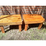 Mesitas Ratonas Rusticas De Madera. Para Hogar O Jardín